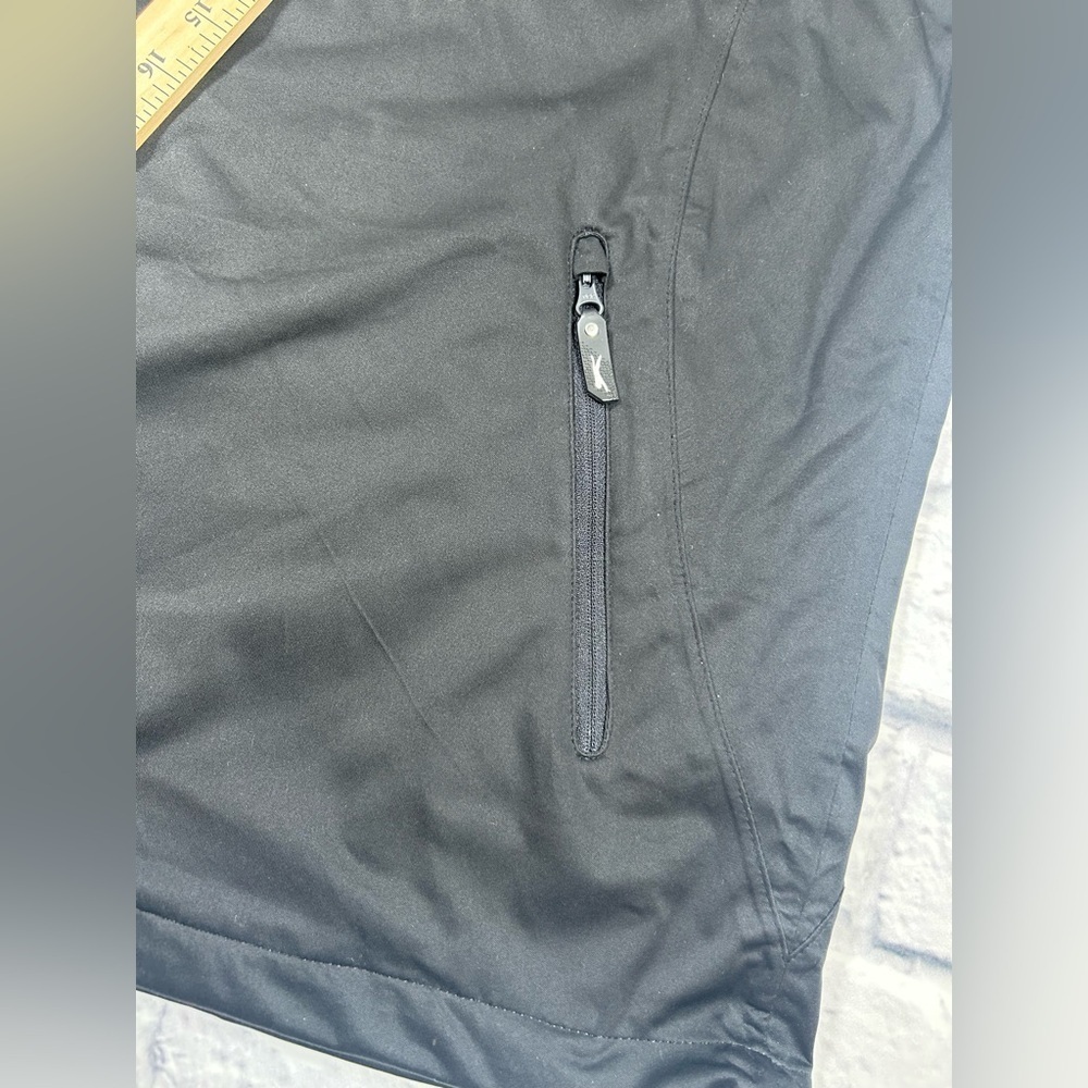 Slazenger Black Windbreaker Half Sleeve 3/4 Zip Pullover Jacket. Size Large. - Picture 8 of 9
